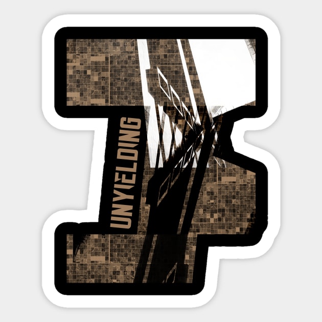 R010R - Unyielding 5th design Sticker by soillodge